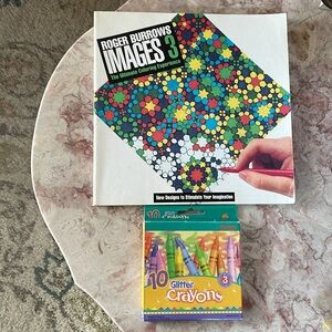NWOT~Roger Burrows Images 3 The Ultimate Coloring Book Experience/Set of Crayons
